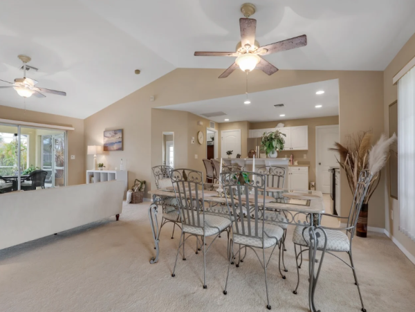 Waterfront Retreat in Northeast Cape Coral Three Bedroom with Private Pool